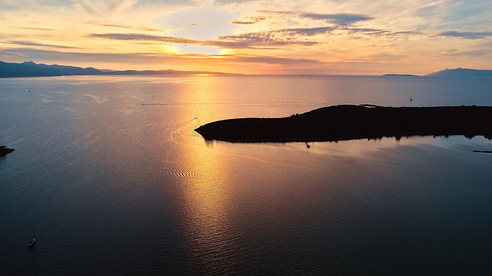 Loviste Croatia, Pljesac. Top view.