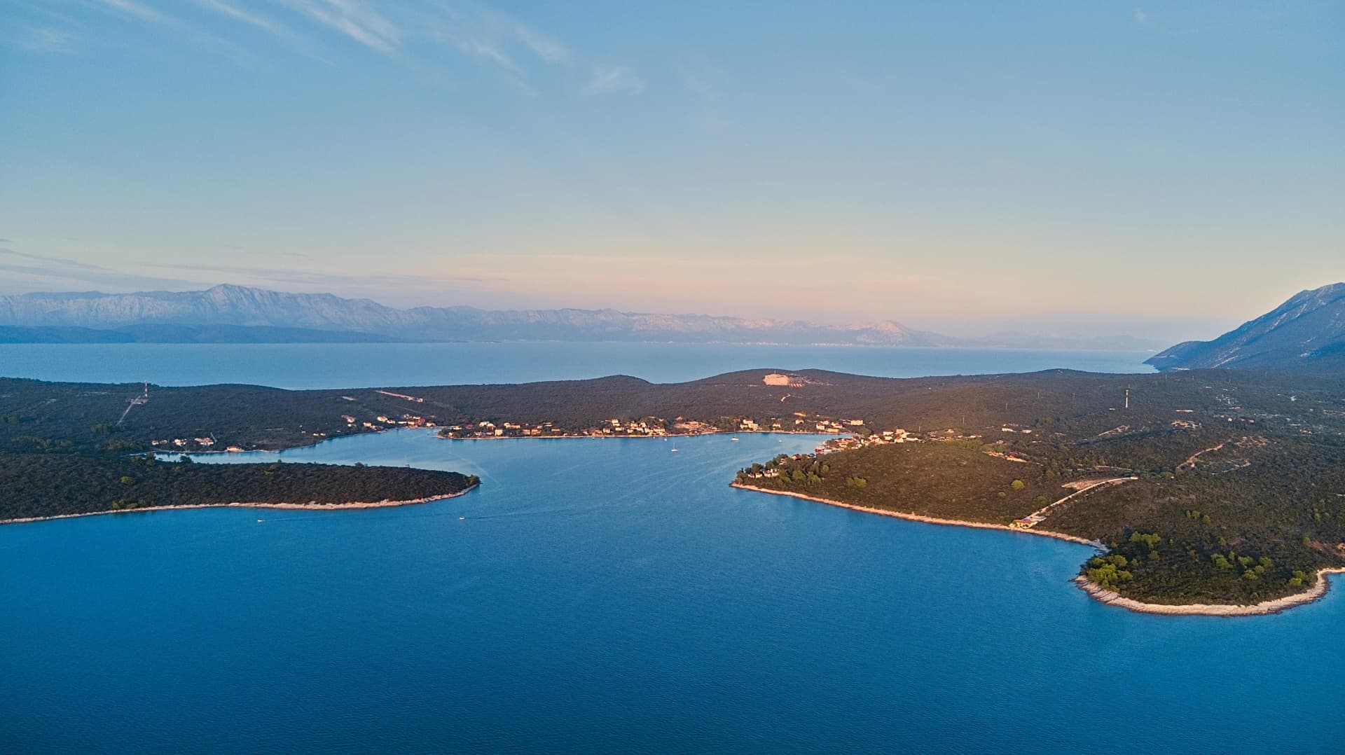 Loviste Croatia, Pljesac. Top view.